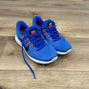 Nike Lunaglide 8 Medium Blue Black & Hot Pink - Size 8